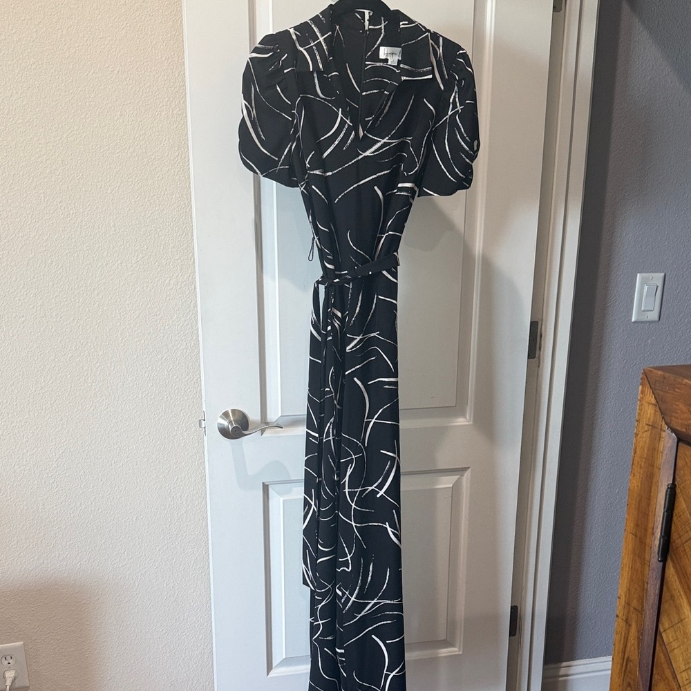 Black & White Printed Jumpsuit